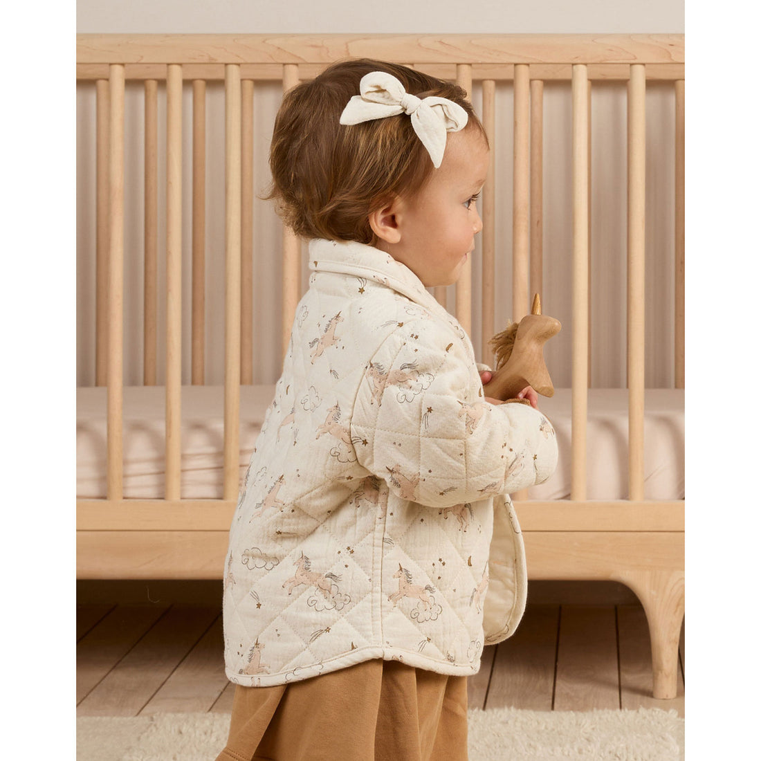 Quincy Mae Unicorns Quilted Jacket