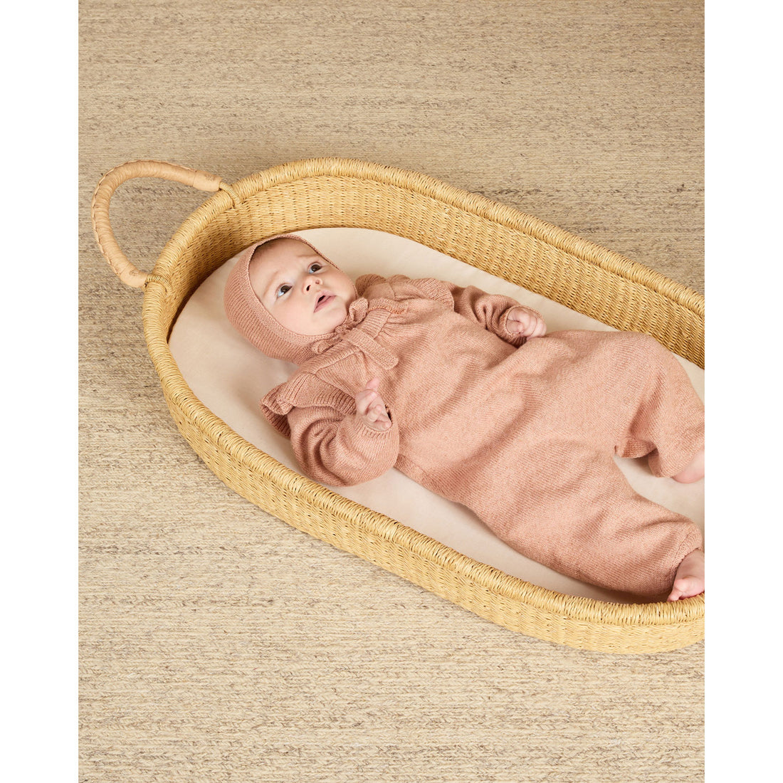 Quincy Mae Heather Rose Long Sleeve Mira Knit Romper