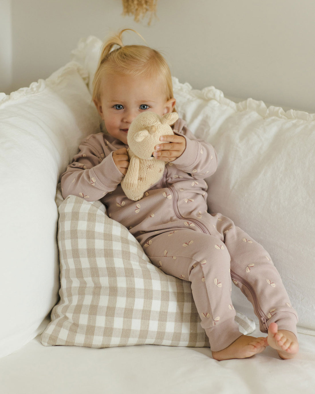 Quincy Mae Butterflies Zip Long Sleeve Sleeper