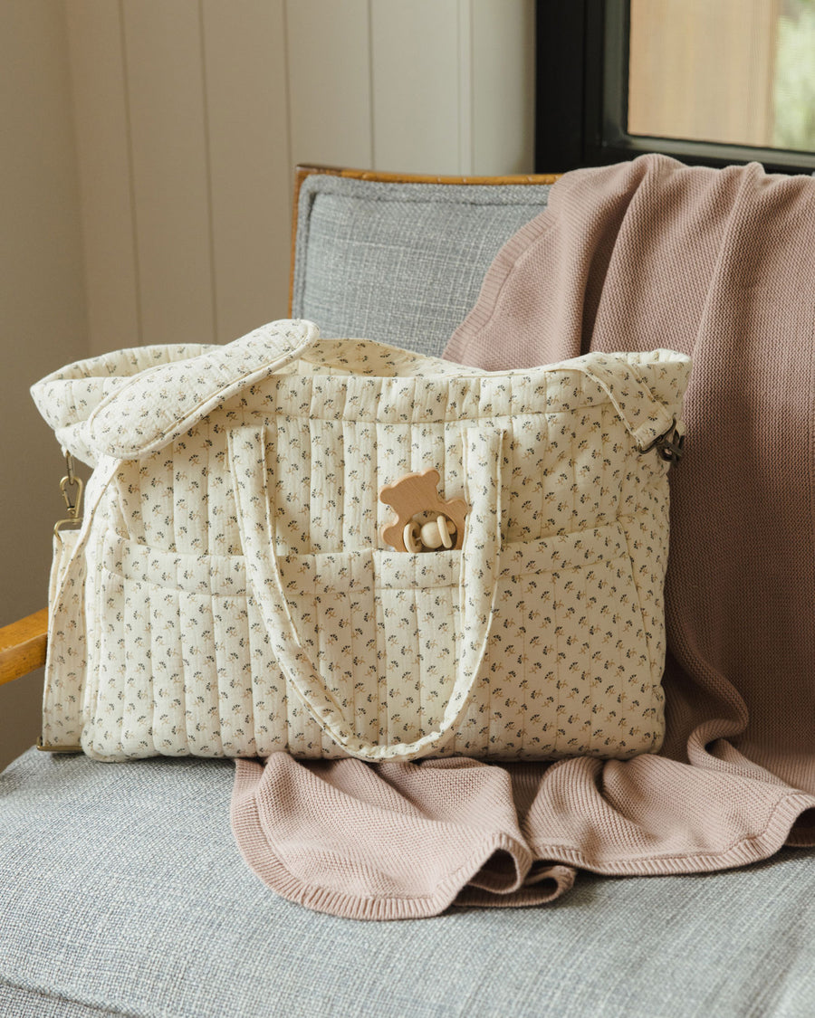 Quincy Mae French Flora Diaper Bag