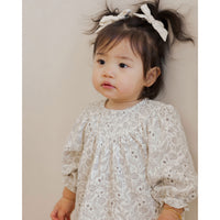 Quincy Mae Winter Floral V Smocked Dress