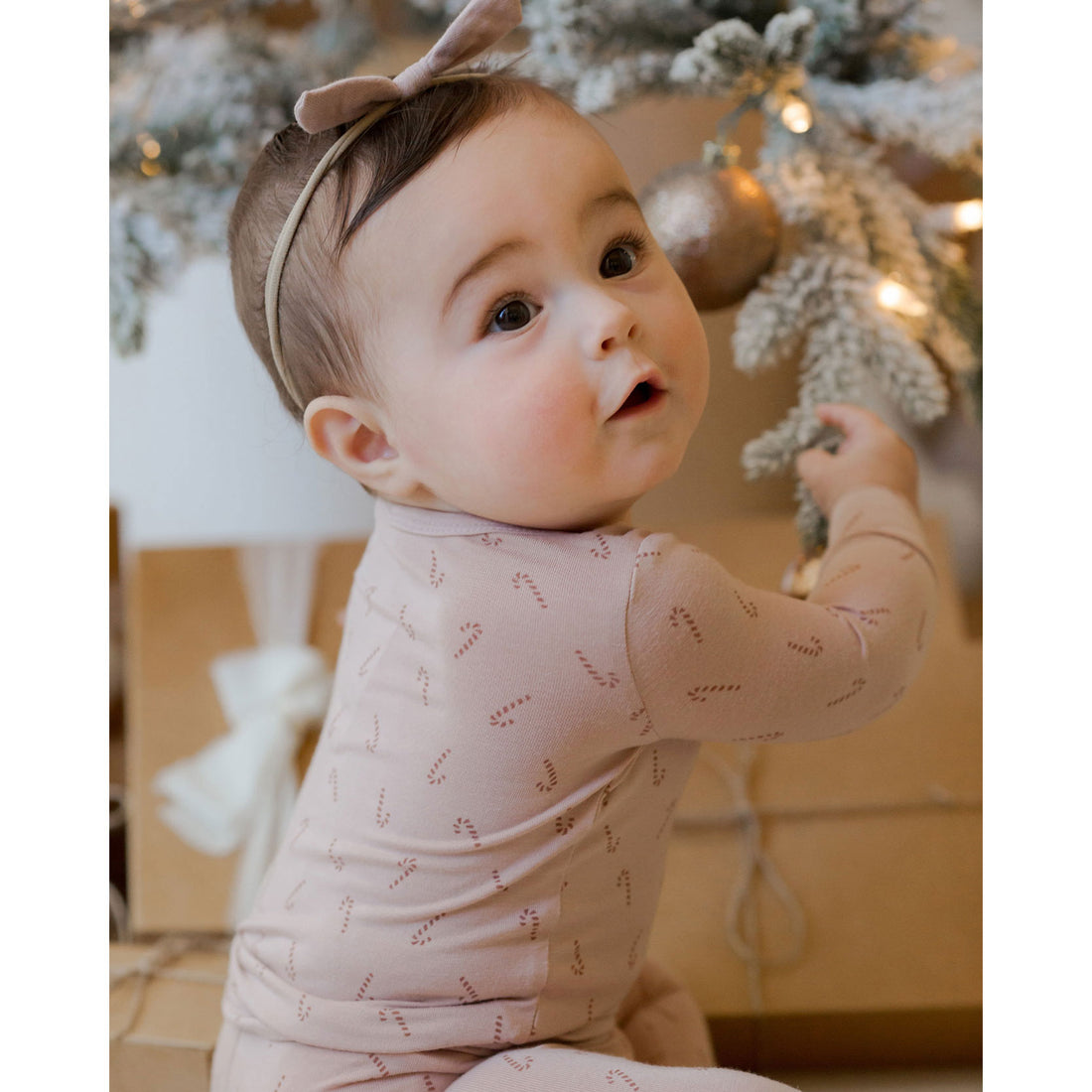 Quincy Mae Candy Cane Bamboo Pajama Set