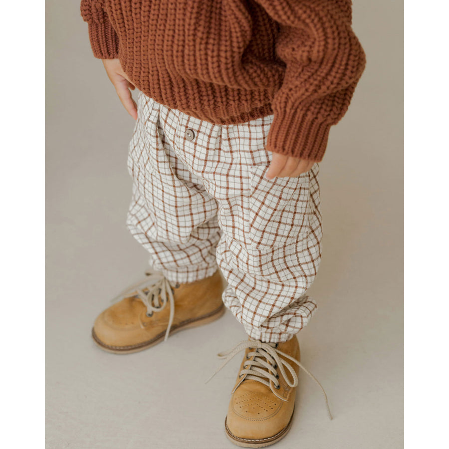 Quincy Mae Holiday Check Luca Pant