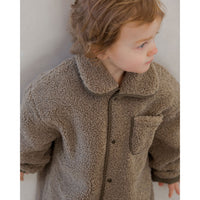 Quincy Mae Olive Shearling jumpsuit