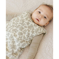 Quincy Mae Green Floral Sleep Bag