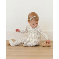 Quincy Mae Woodland Bamboo Zip Footie