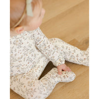 Quincy Mae Woodland Bamboo Zip Footie