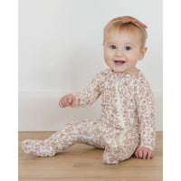 Quincy Mae Bloom Bamboo Zip Footie
