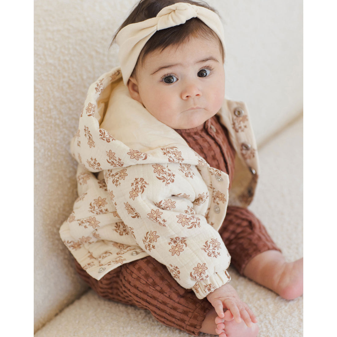 Quincy Mae Daylily Hooded Woven Jacket