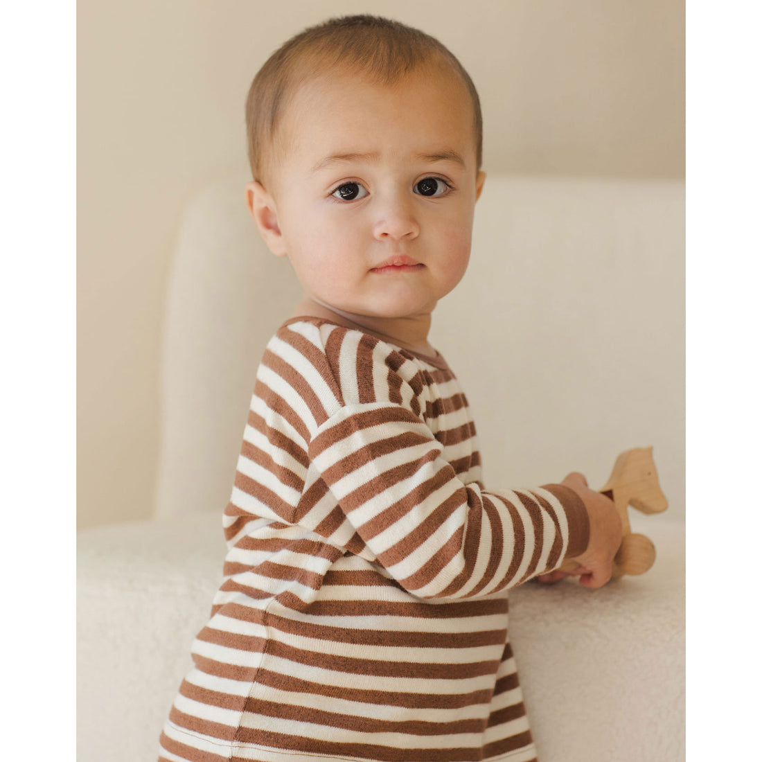Quincy Mae Cedar Stripe Cozy Set