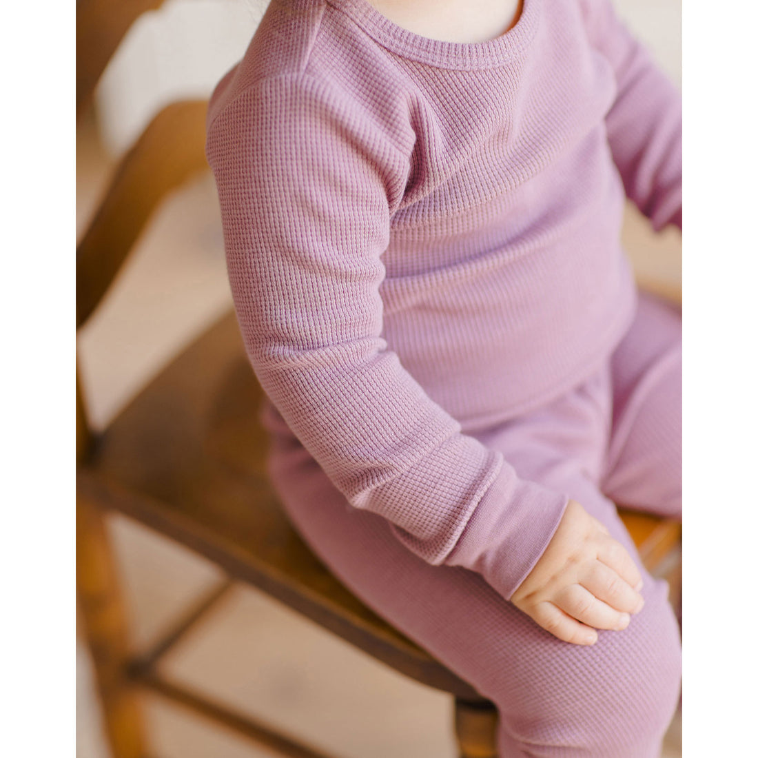 Quincy Mae Mulberry Waffle Top + Pant Set