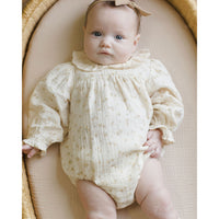 Quincy Mae Golden Floral Callie Romper