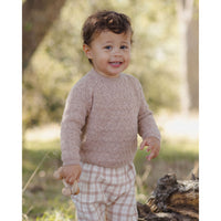 Quincy Mae Heathered Almond Knit Sweater