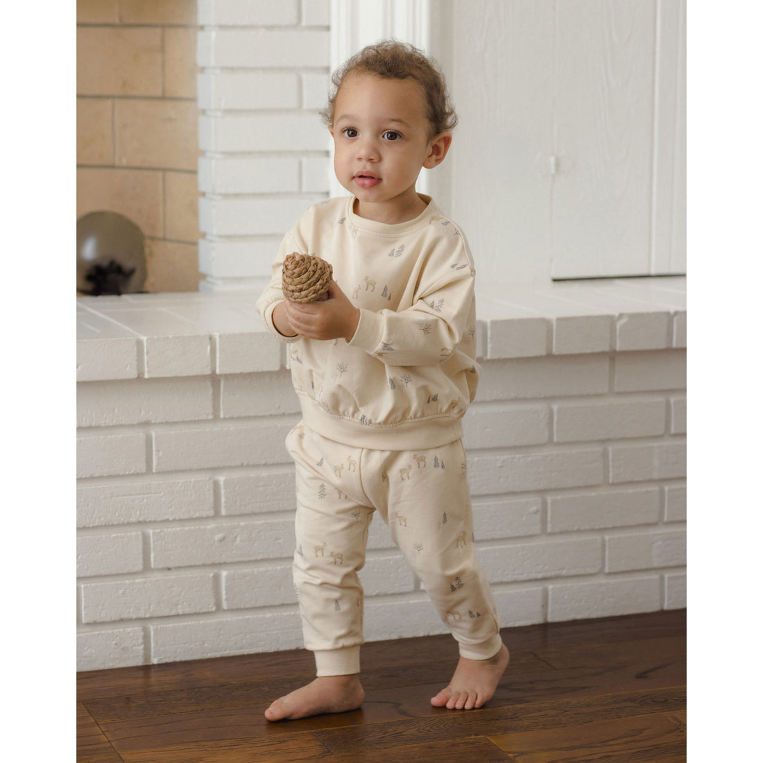 Quincy Mae Deer Relaxed Sweatshirt