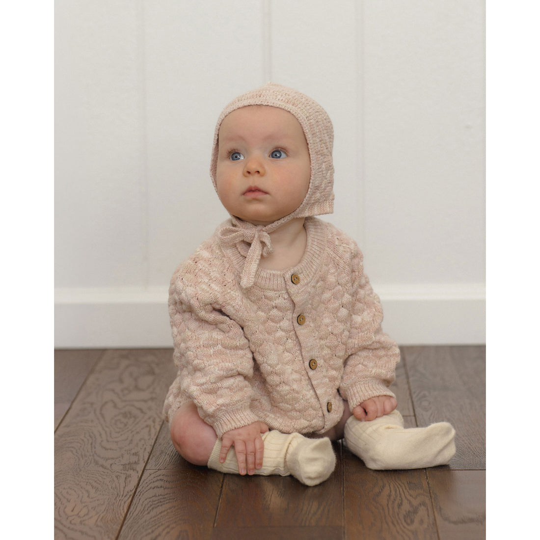 Quincy Mae Dusty Rose Speckle Knit Bloomer