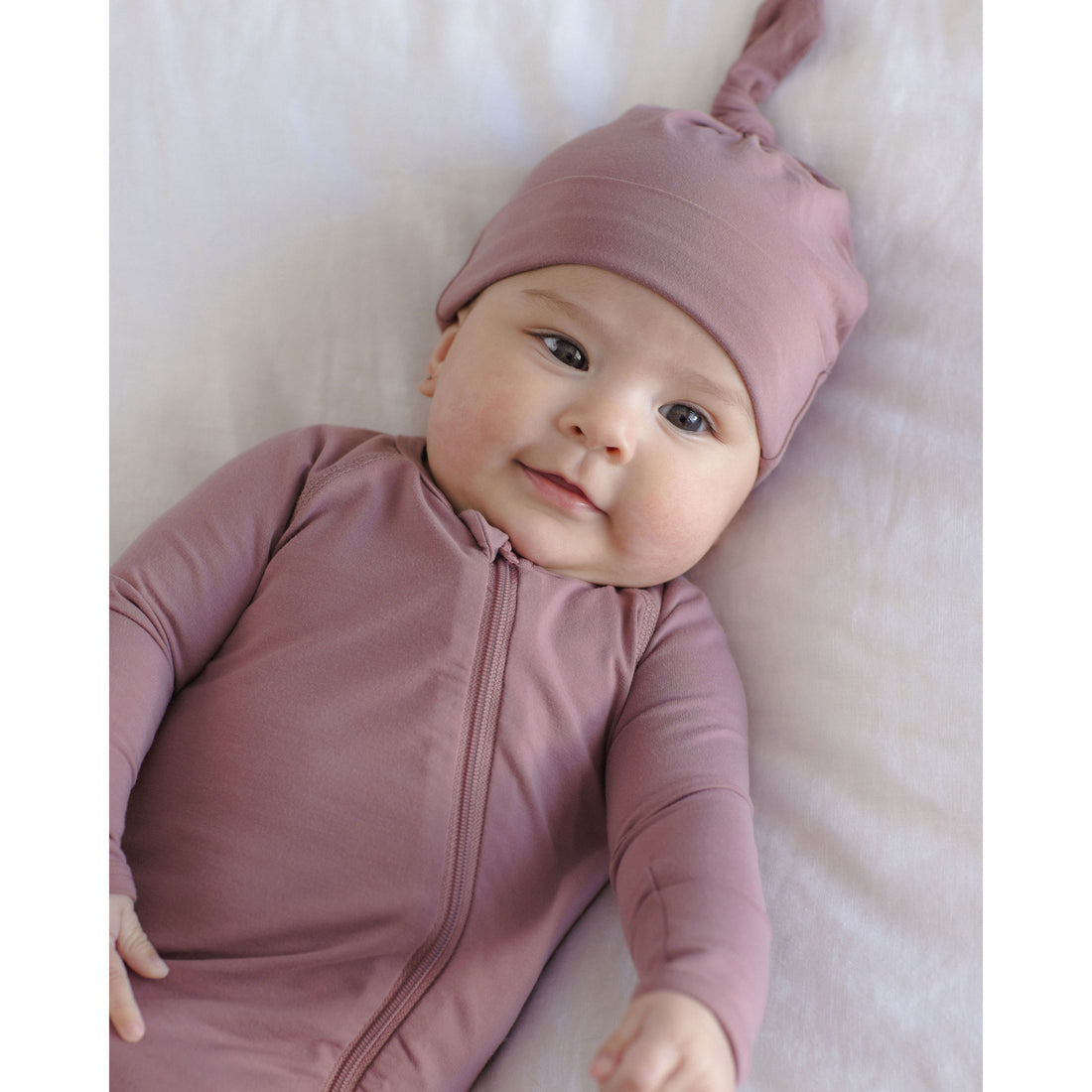 Quincy Mae Mulberry Bamboo Zip Footie