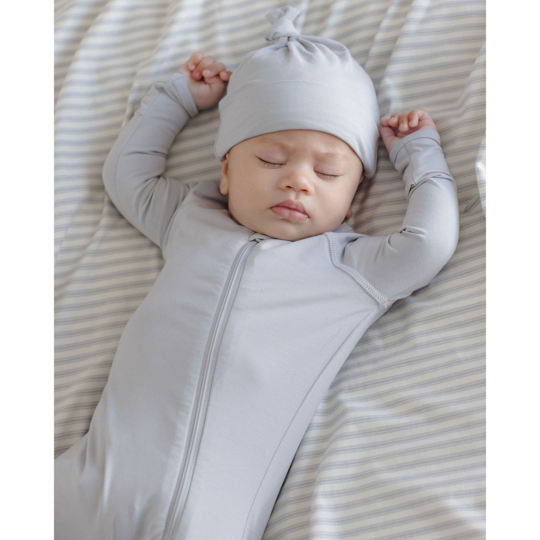 Quincy Mae Cloud Bamboo Zip Footie