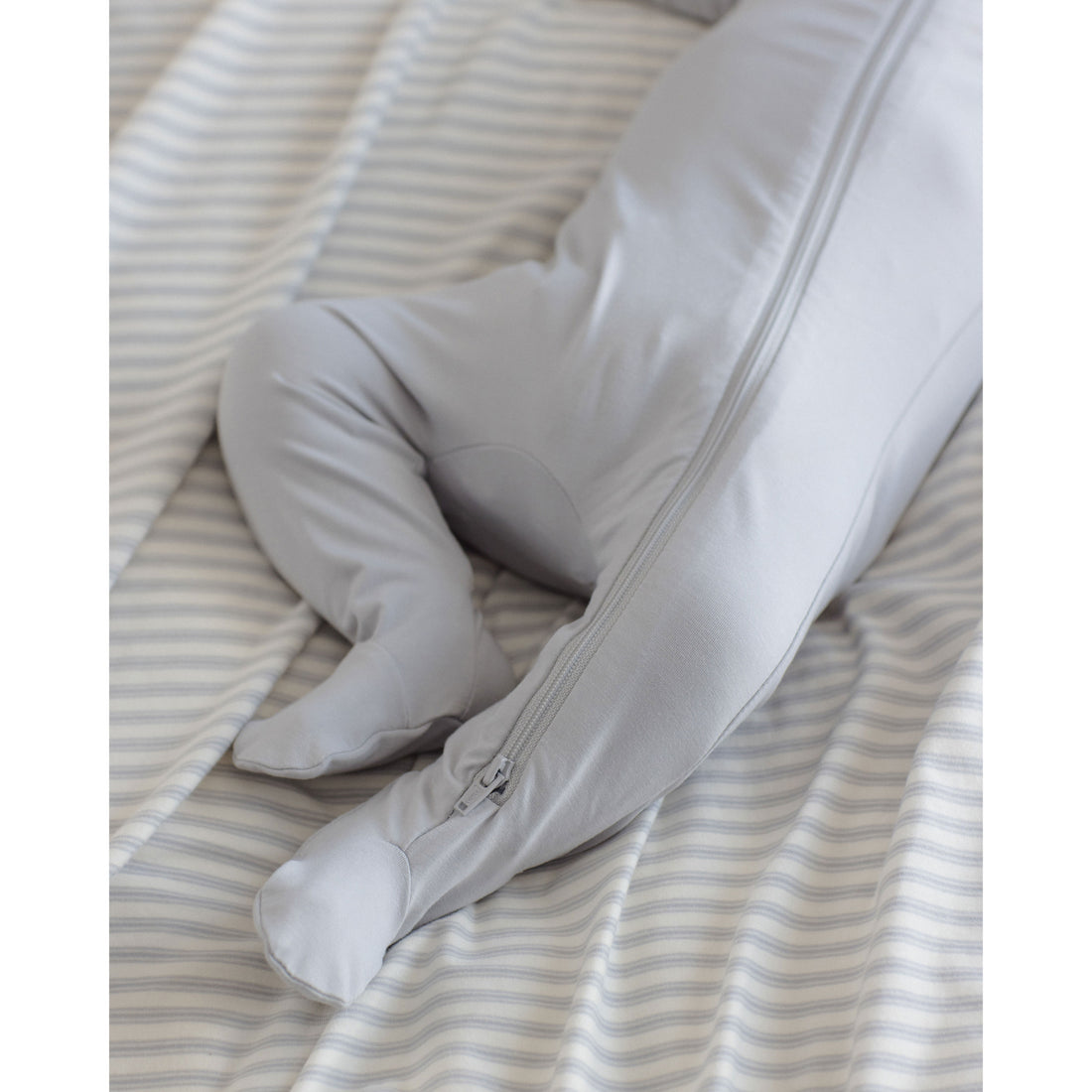 Quincy Mae Cloud Bamboo Zip Footie