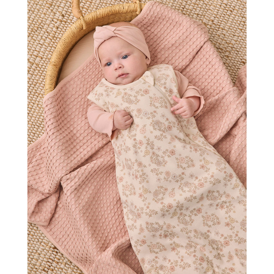 Quincy Mae Floral Vine Jersey Sleep Bag