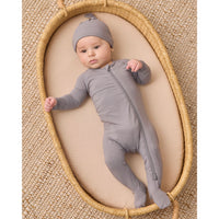Quincy Mae Slate Bamboo Knotted Baby Hat
