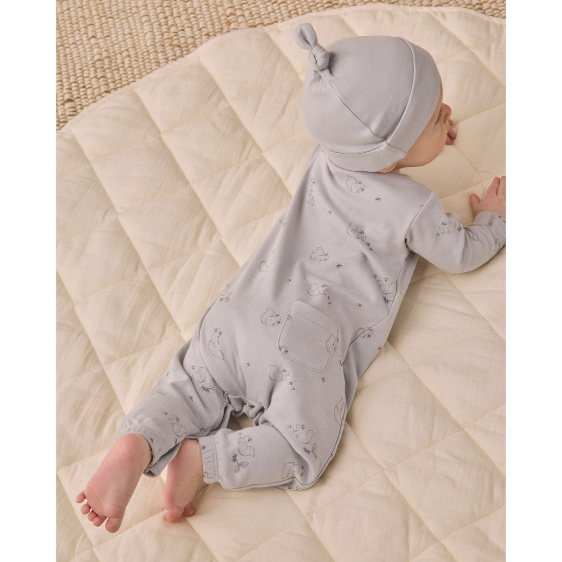 Quincy Mae Cloud Bamboo Knotted Baby Hat