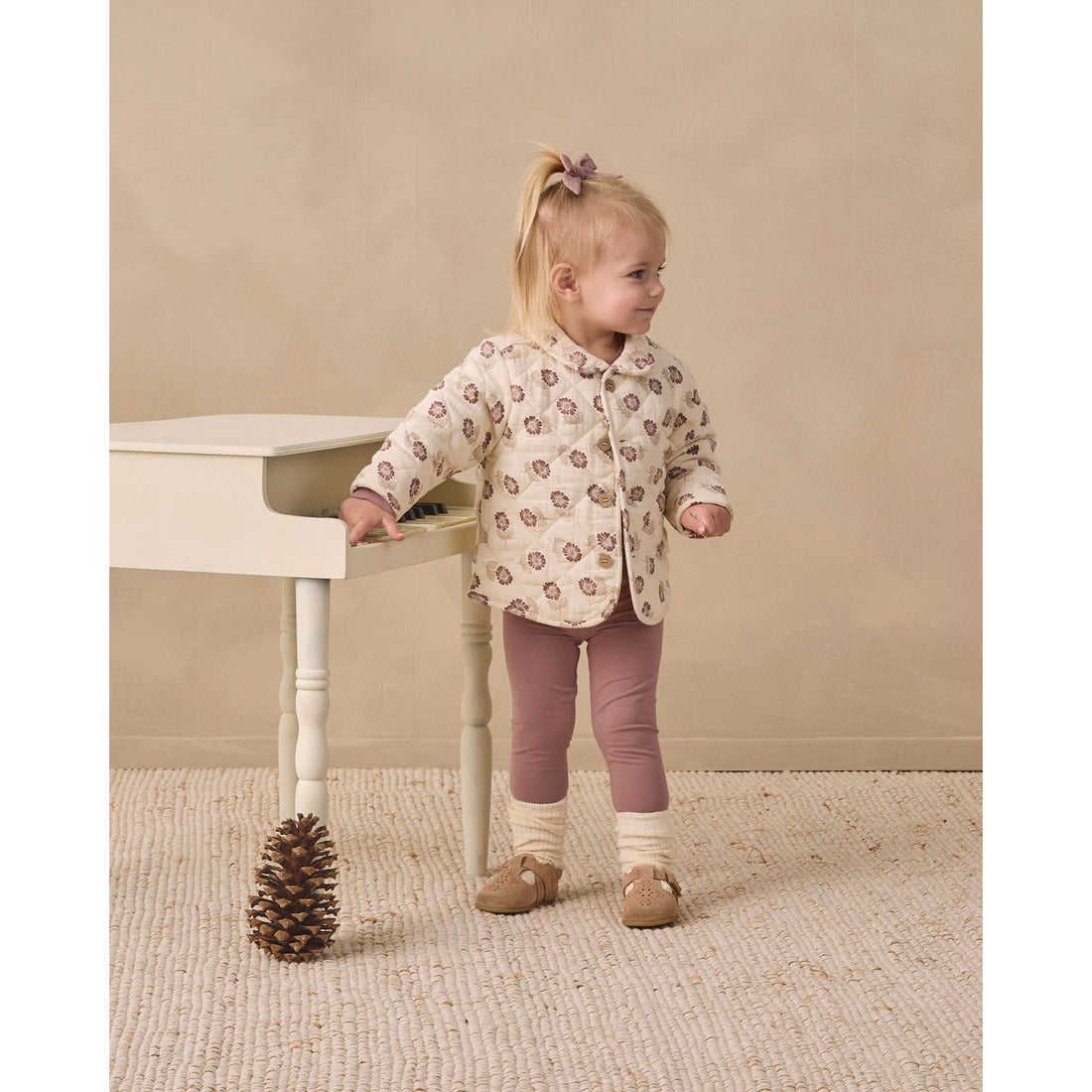 Quincy Mae Fall Floral Quilted Jacket