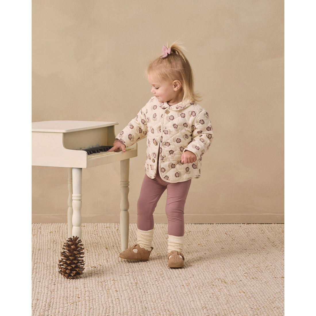 Quincy Mae Fall Floral Quilted Jacket