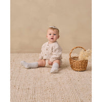 Quincy Mae Natural Confetti Bubble Knit Cardigan