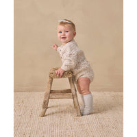 Quincy Mae Natural Confetti Bubble Knit Cardigan