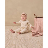 Quincy Mae Fall Ditsy Ribbed Baby Jumpsuit
