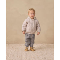 Quincy Mae Blue Gingham Hooded Woven Jacket