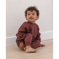 Quincy Mae Black Cherry Sweatpants