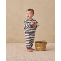 Quincy Mae Midnight Stripe Oversized Sweatpants