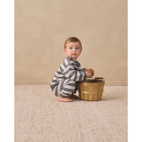 Quincy Mae Midnight Stripe Oversized Crew Sweatshirt Midnight Stripe