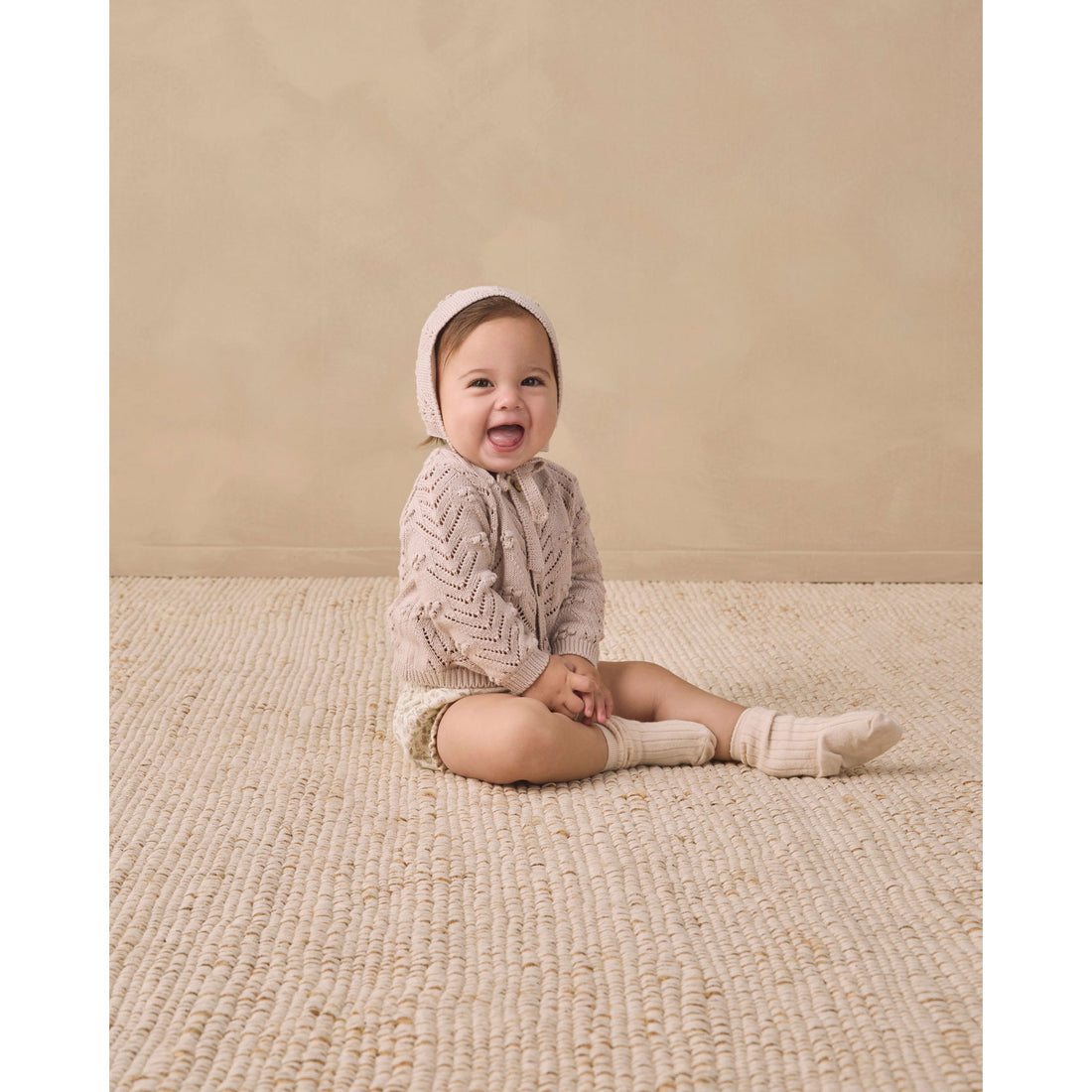 Quincy Mae Lilac Mist Knit Cardigan