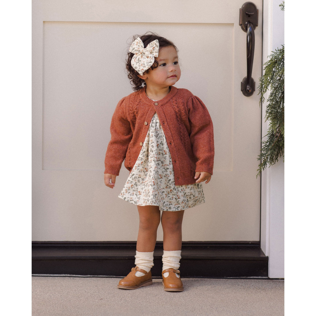 Quincy Mae Holiday Floral Carina Dress