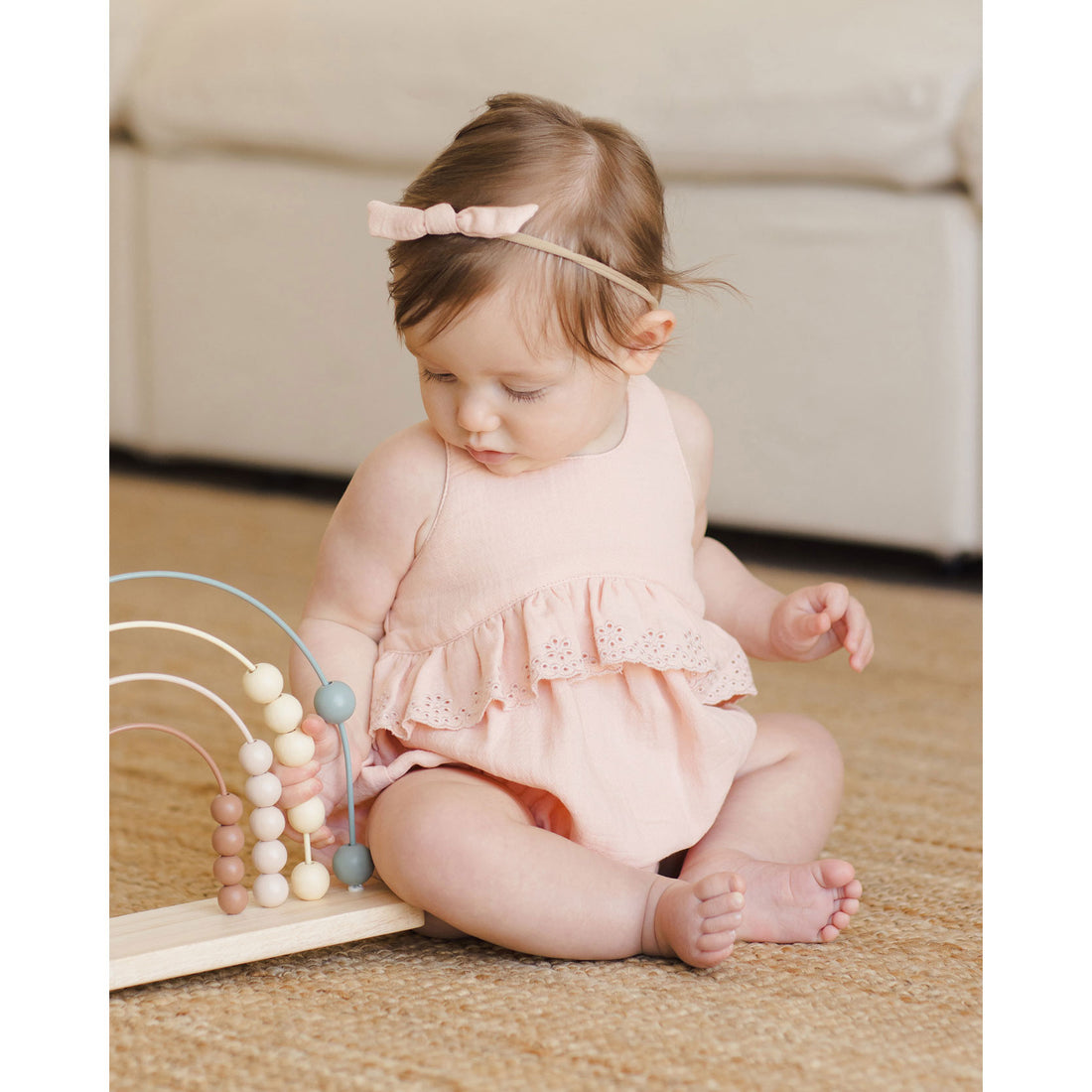 Quincy Mae Melon Little Knot Headband