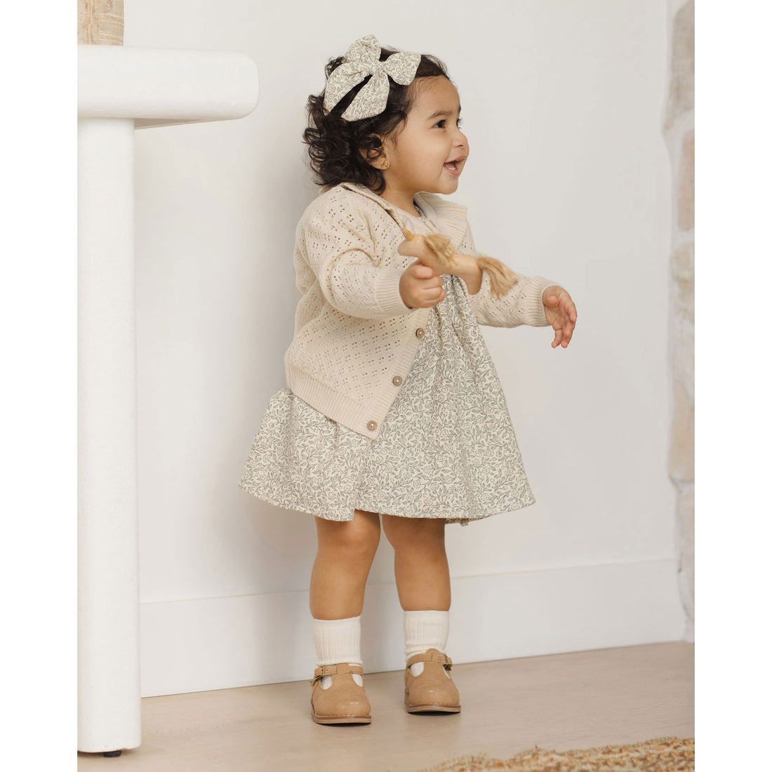 Quincy Mae Green Garden Carina Dress