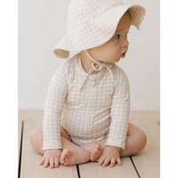 Quincy Mae Oat Check Sun Hat