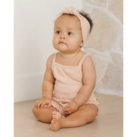 Quincy Mae Melon Pointelle Tank + Shortie Set