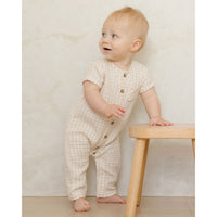 Quincy Mae Oat Check Charlie Jumpsuit