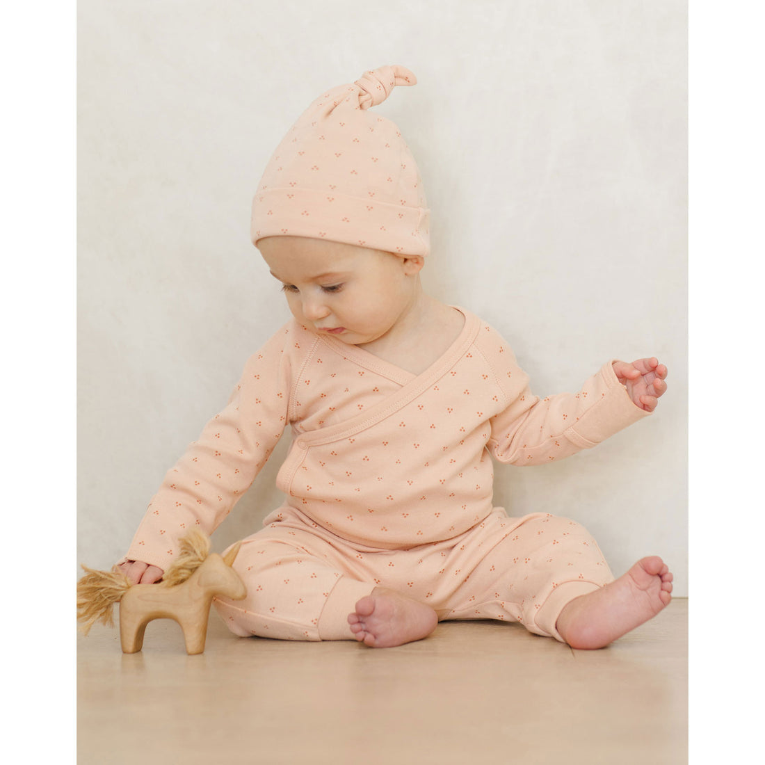 Quincy Mae Dotty Side Snap Bodysuit