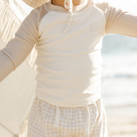 Quincy Mae Oat Check Boys Swim Short