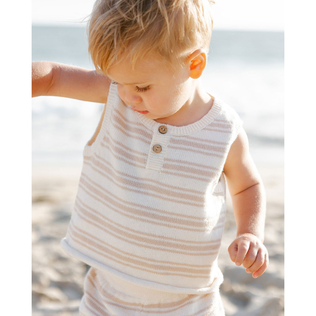 Quincy Mae Oat Knit Stripe Taylor Knit Set