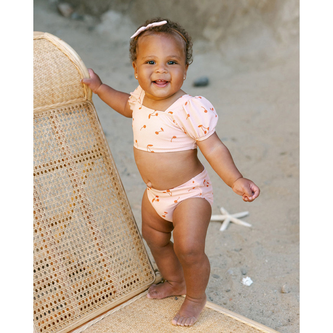 Quincy Mae Cherries Zippy Two-Piece