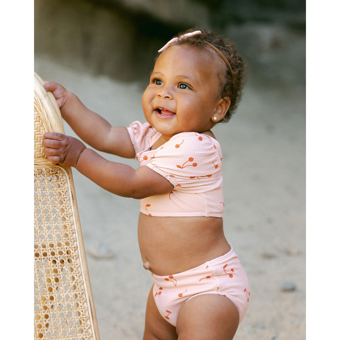 Quincy Mae Cherries Zippy Two-Piece