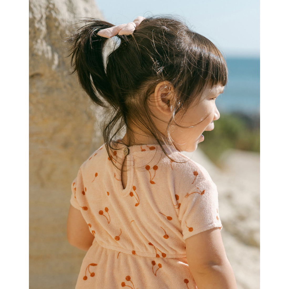 Quincy Mae Cherries Terry Dress