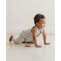 Quincy Mae Blue Stripe Sleeveless Jumpsuit