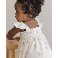 Quincy Mae Puppies Smocked Jersey Dress