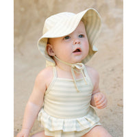Quincy Mae Mint Stripe Sun Hat